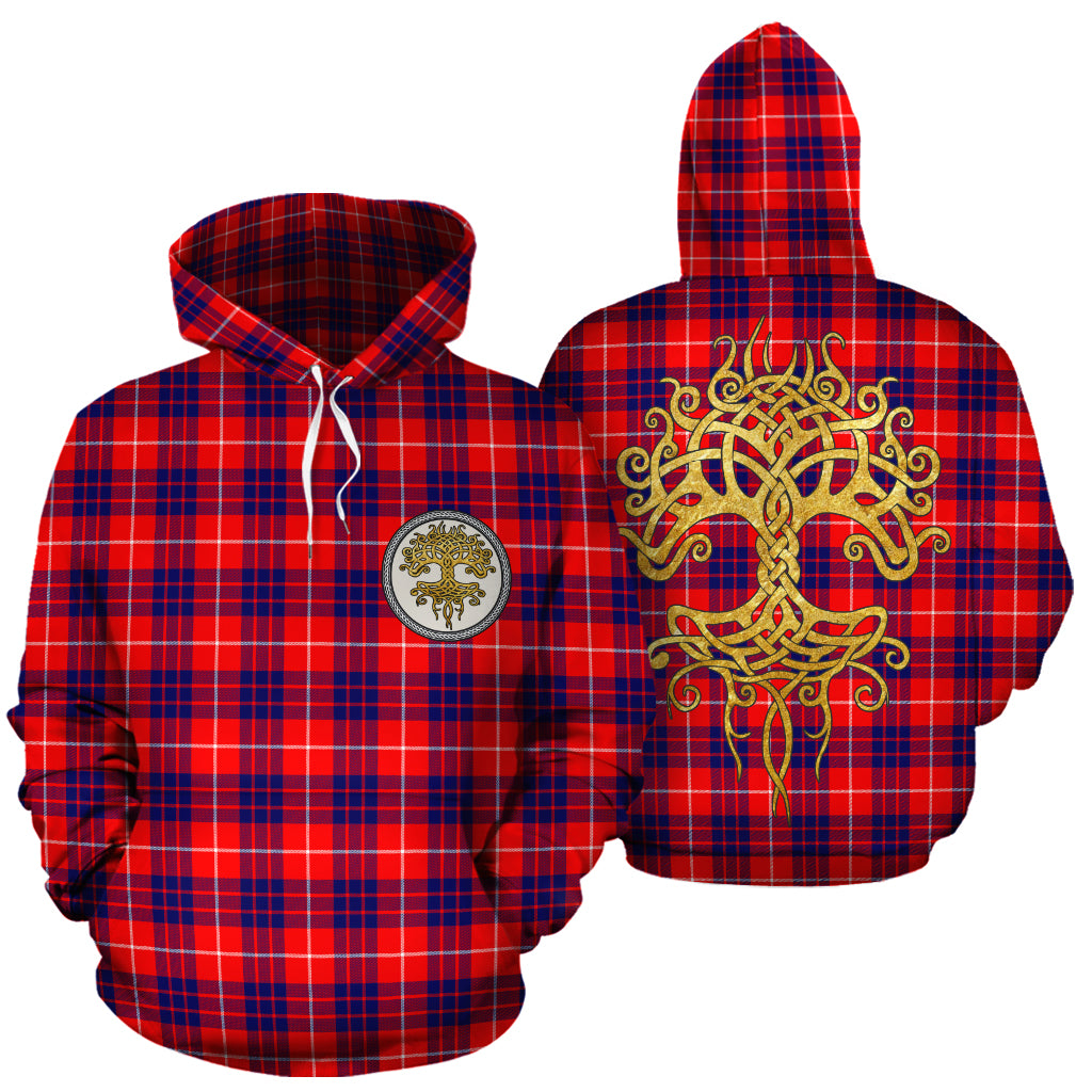 Hamilton Modern Tartan Hoodie - Tree Of Life