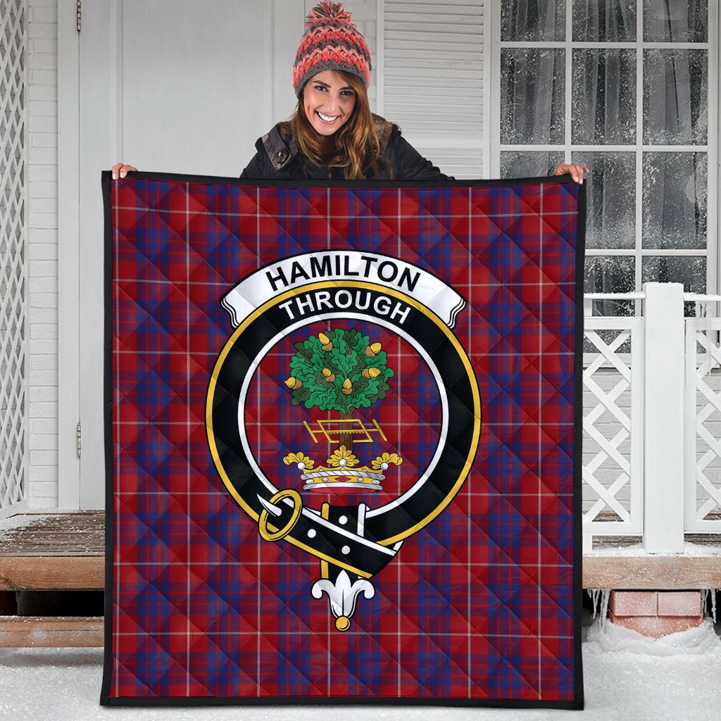 Hamilton Tartan Crest Quilt