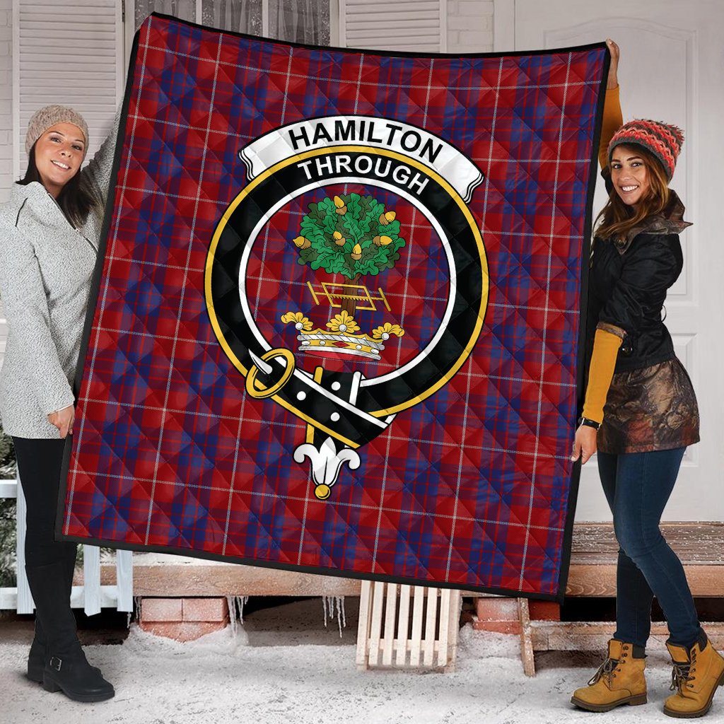 Hamilton Tartan Crest Quilt