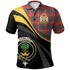 Hamilton Ancient Tartan Polo Shirt - Royal Coat Of Arms Style