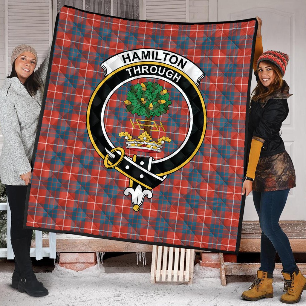 Hamilton Ancient Family Tartan Crest Quilt