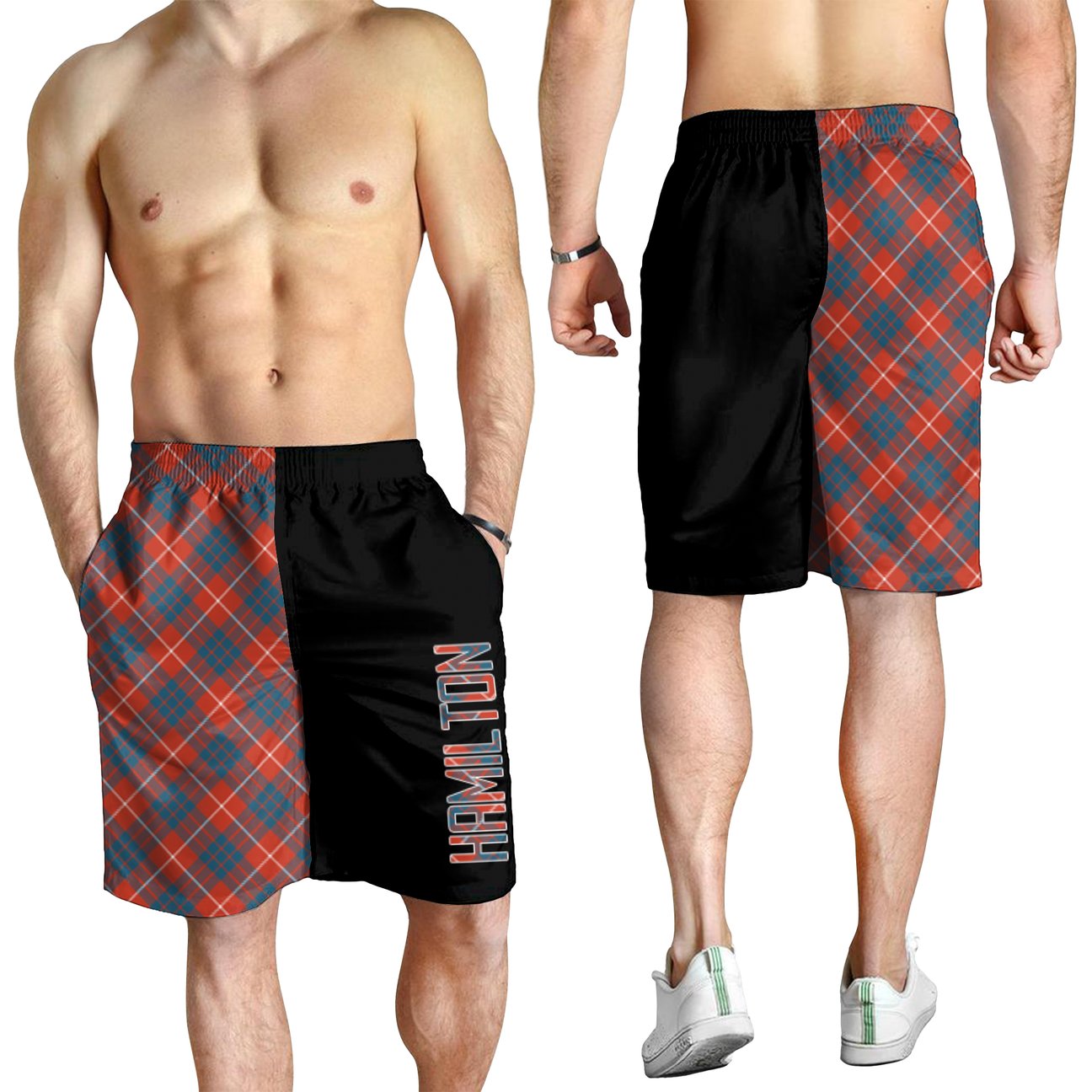 Hamilton Ancient Tartan Crest Men's Short - Cross Style