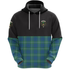 Hamilton Hunting Ancient Clan Half Of Tartan Hoodie