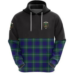 Hamilton Hunting Modern Clan Half Of Tartan Hoodie