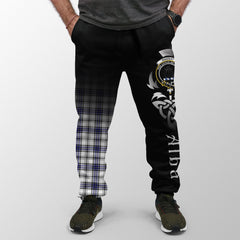 Hannay Modern Tartan Crest Jogger Sweatpants - Alba Celtic Style