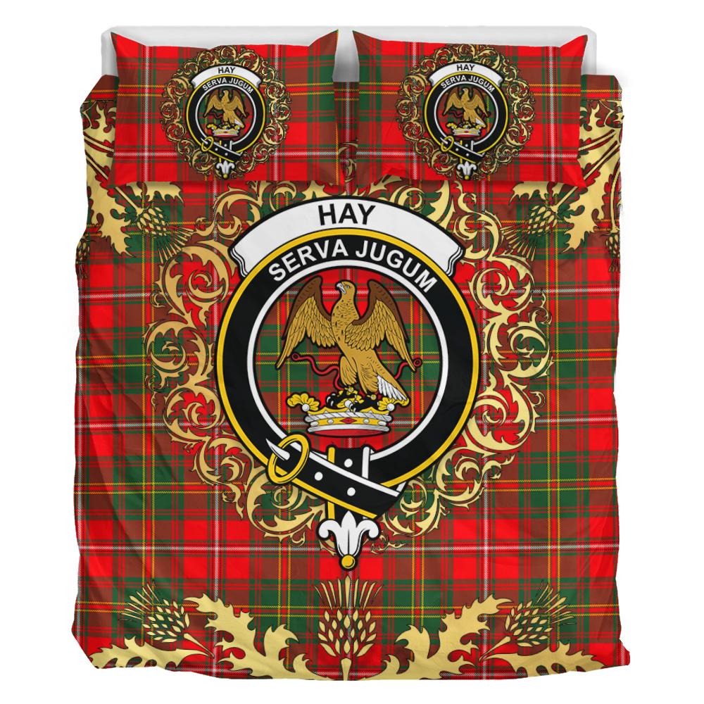 Hay Modern Tartan Crest Bedding Set - Golden Thistle Style