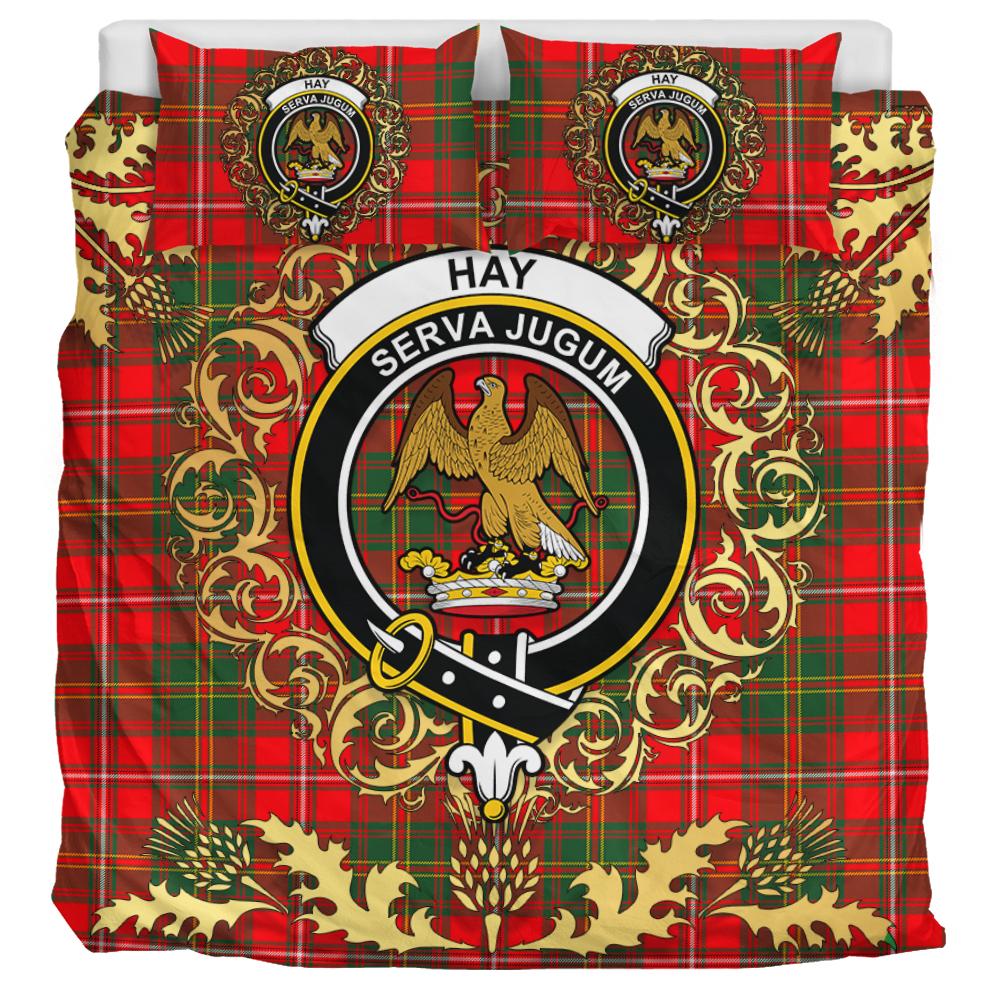 Hay Modern Tartan Crest Bedding Set - Golden Thistle Style