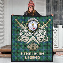 Henderson Ancient Tartan Crest Legend Gold Royal Premium Quilt