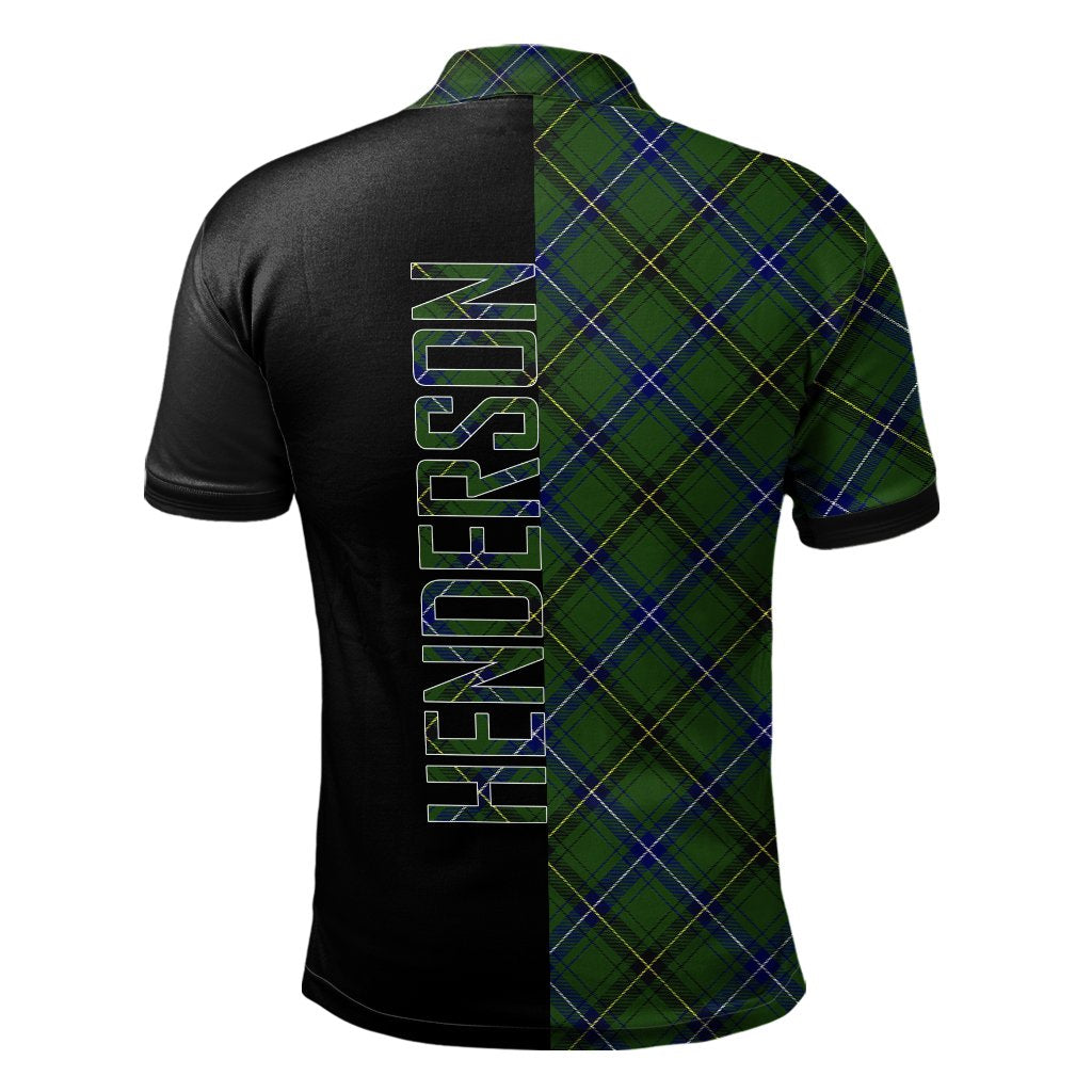 Henderson Modern Tartan Polo Shirt Half of Me - Cross Style