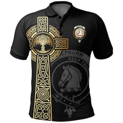 Hepburn Clan Unisex Polo Shirt - Celtic Tree Of Life