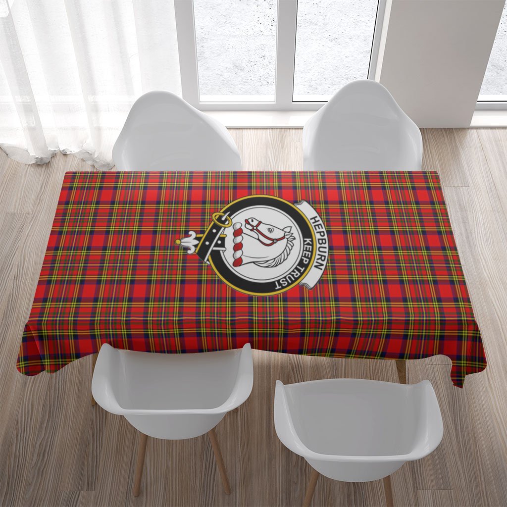 Hepburn Tartan Crest Tablecloth