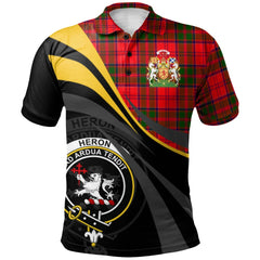 Heron Tartan Polo Shirt - Royal Coat Of Arms Style