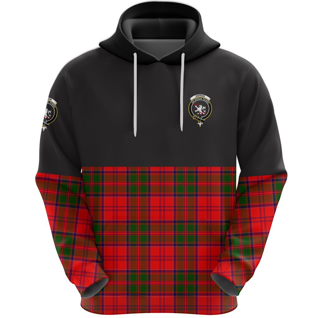 Heron Clan Half Of Tartan Hoodie