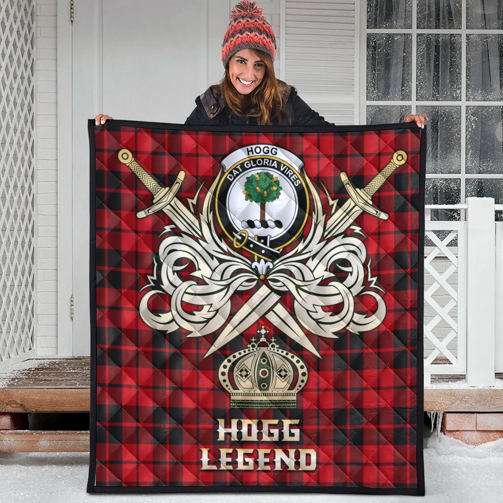 Hogg Tartan Crest Legend Gold Royal Premium Quilt