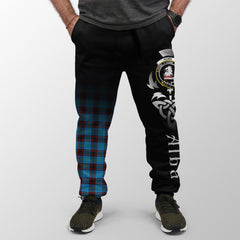 Home Ancient Tartan Crest Jogger Sweatpants - Alba Celtic Style