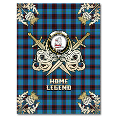 Home Ancient Tartan Gold Courage Symbol Blanket