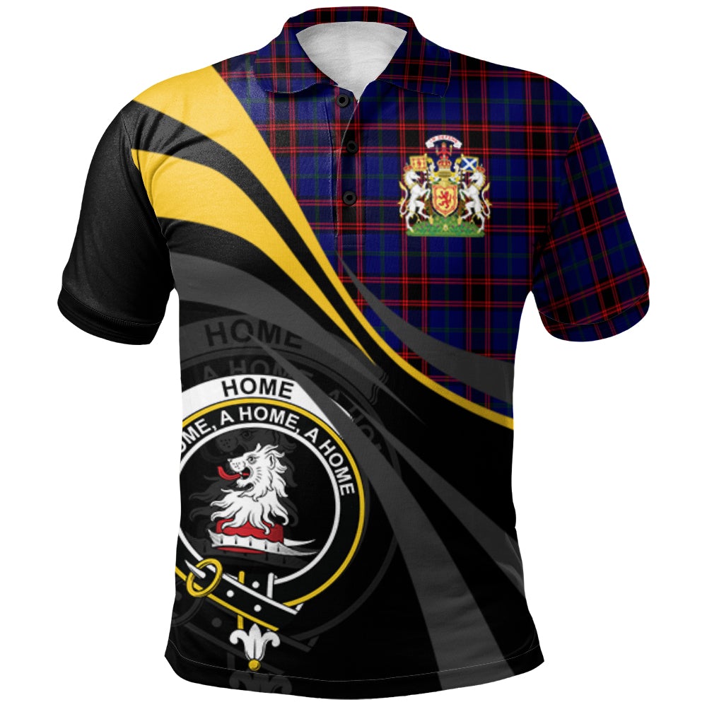 Home Modern Tartan Polo Shirt - Royal Coat Of Arms Style