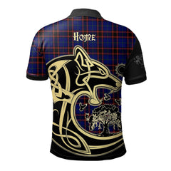 Home Modern Tartan Polo Shirt Viking Wolf