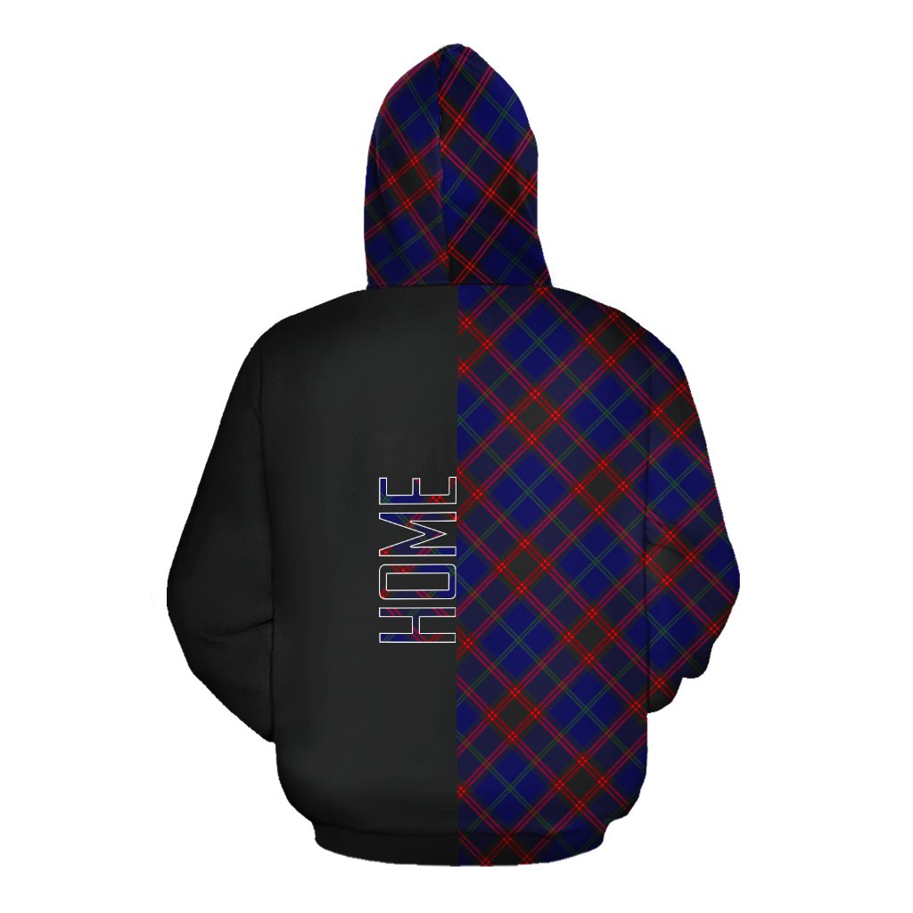 Home Modern Tartan Hoodie Half of Me - Cross Style