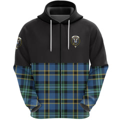 Hope Clan Half Of Tartan Zipper Hoodie