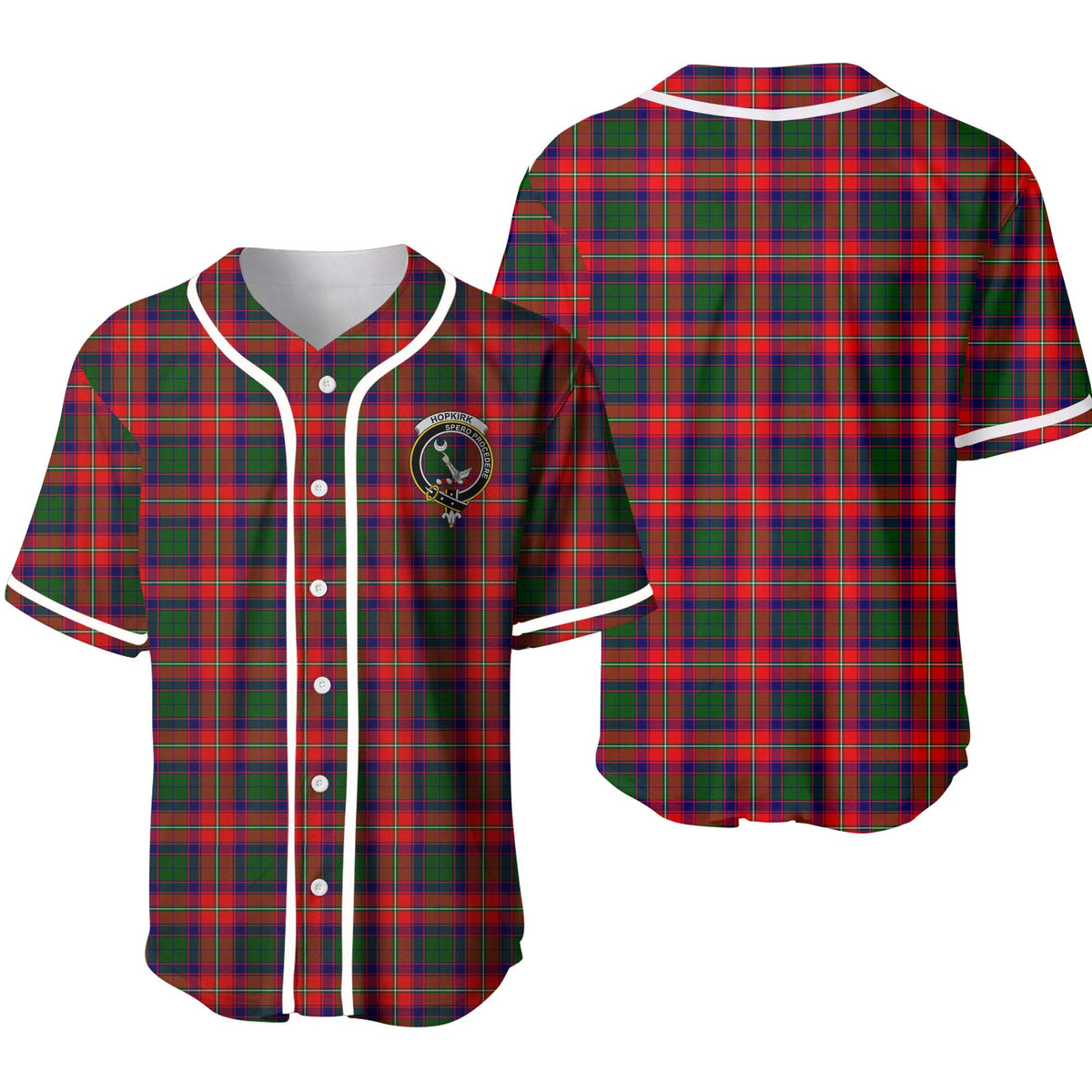 Hopkirk Tartan Unisex Baseball Jersey