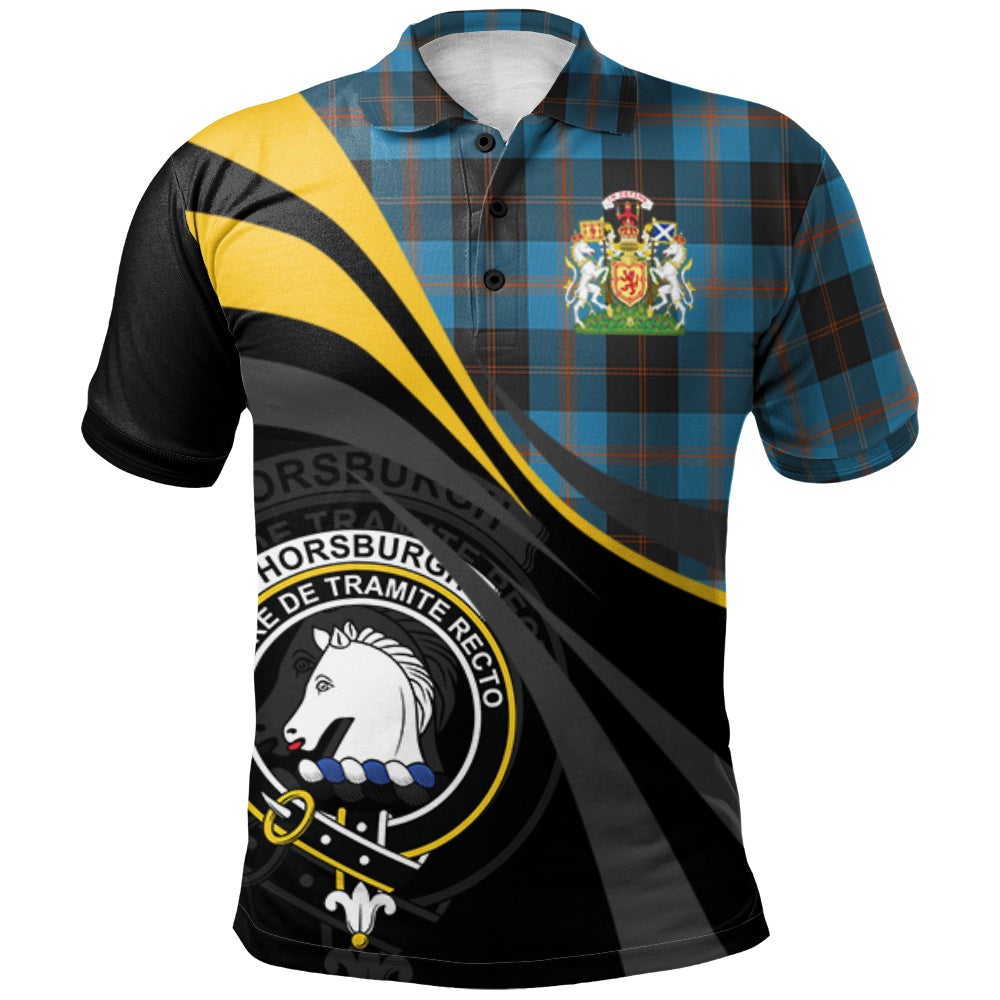 Horsburgh Tartan Polo Shirt - Royal Coat Of Arms Style