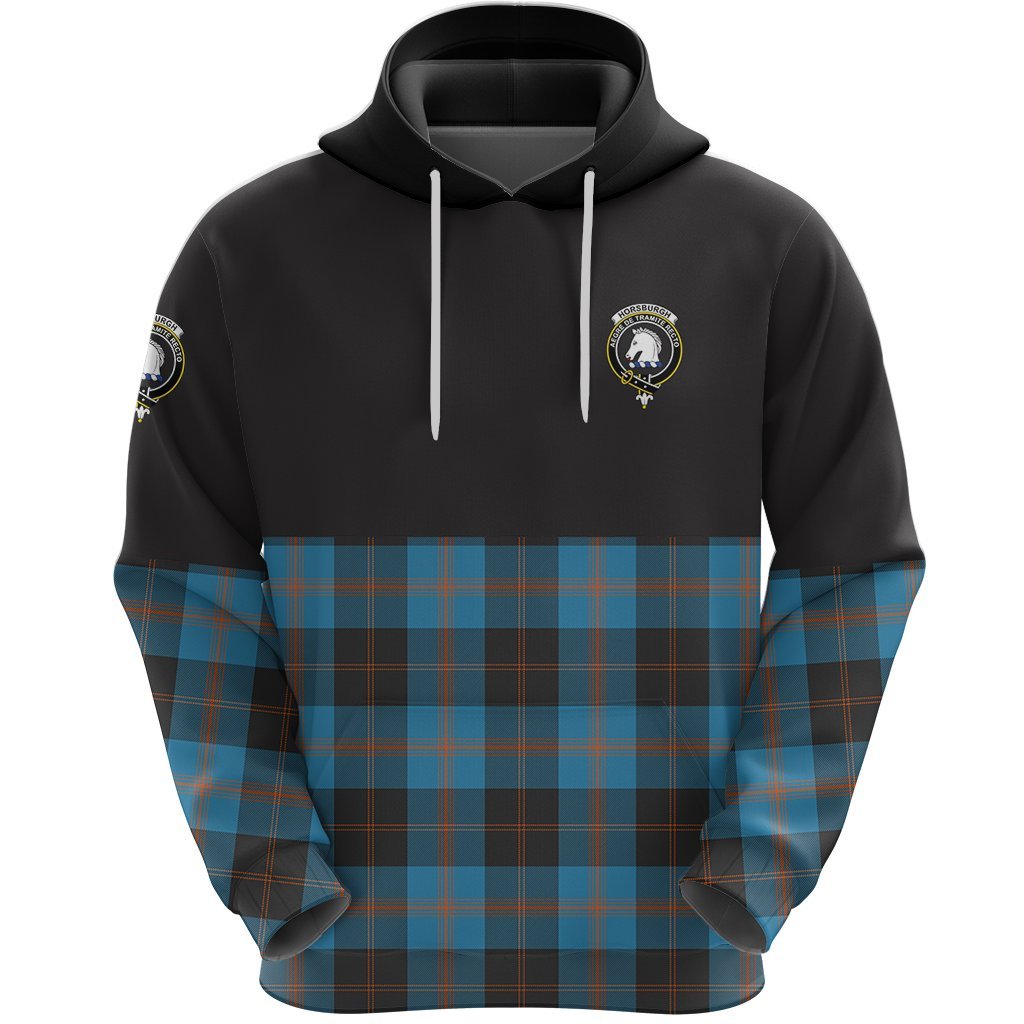 Horsburgh Clan Half Of Tartan Hoodie