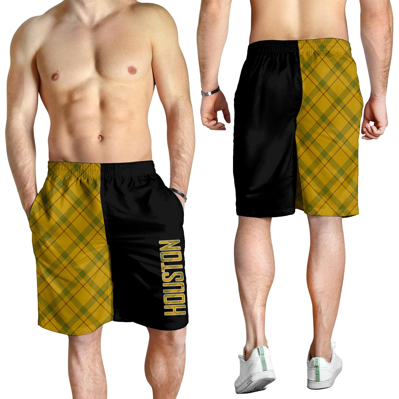 Houston Tartan Crest Men's Short - Cross Style