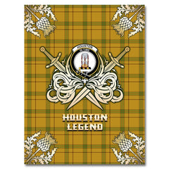 Houston Tartan Gold Courage Symbol Blanket