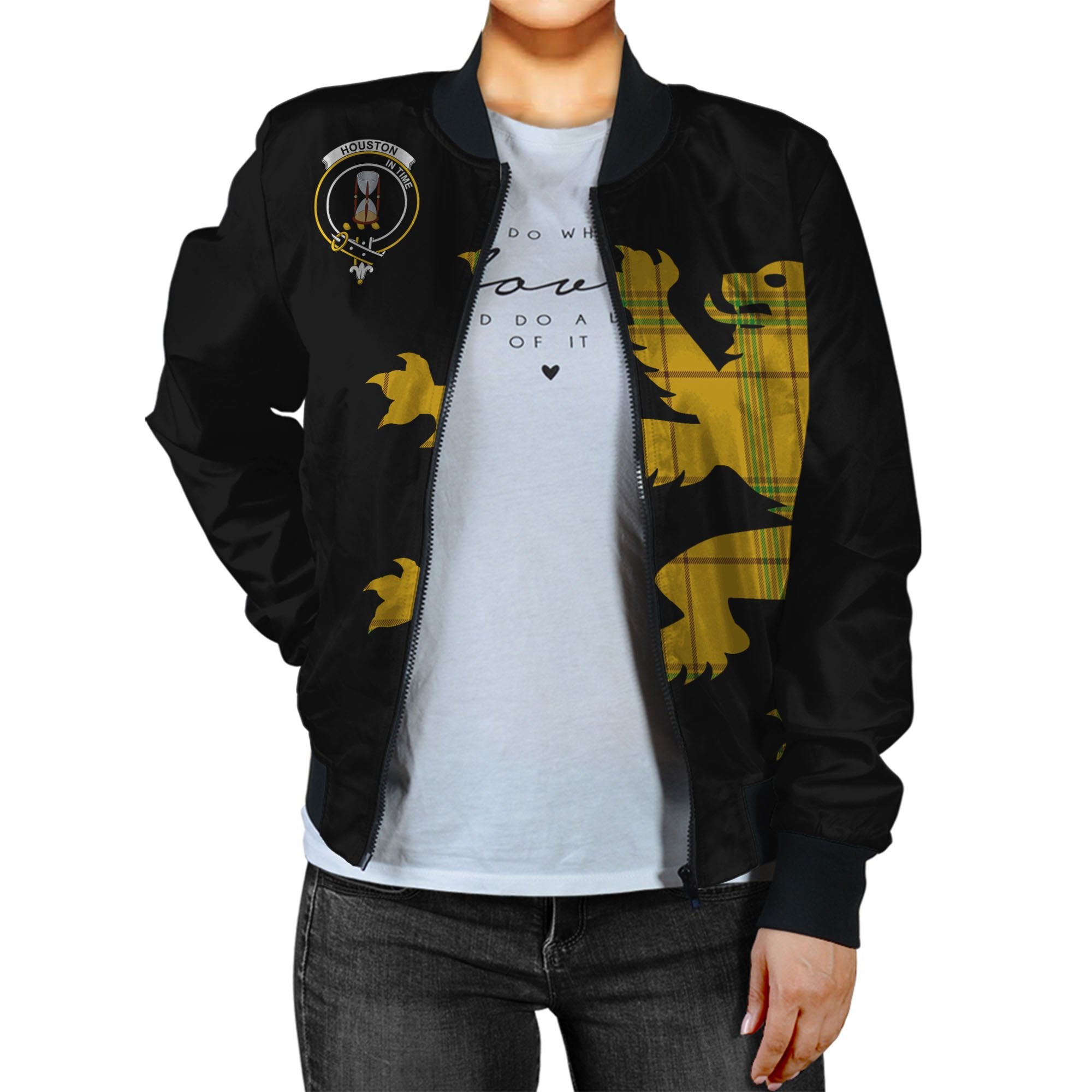 Houston Tartan Bomber Jacket Lion & Thistle