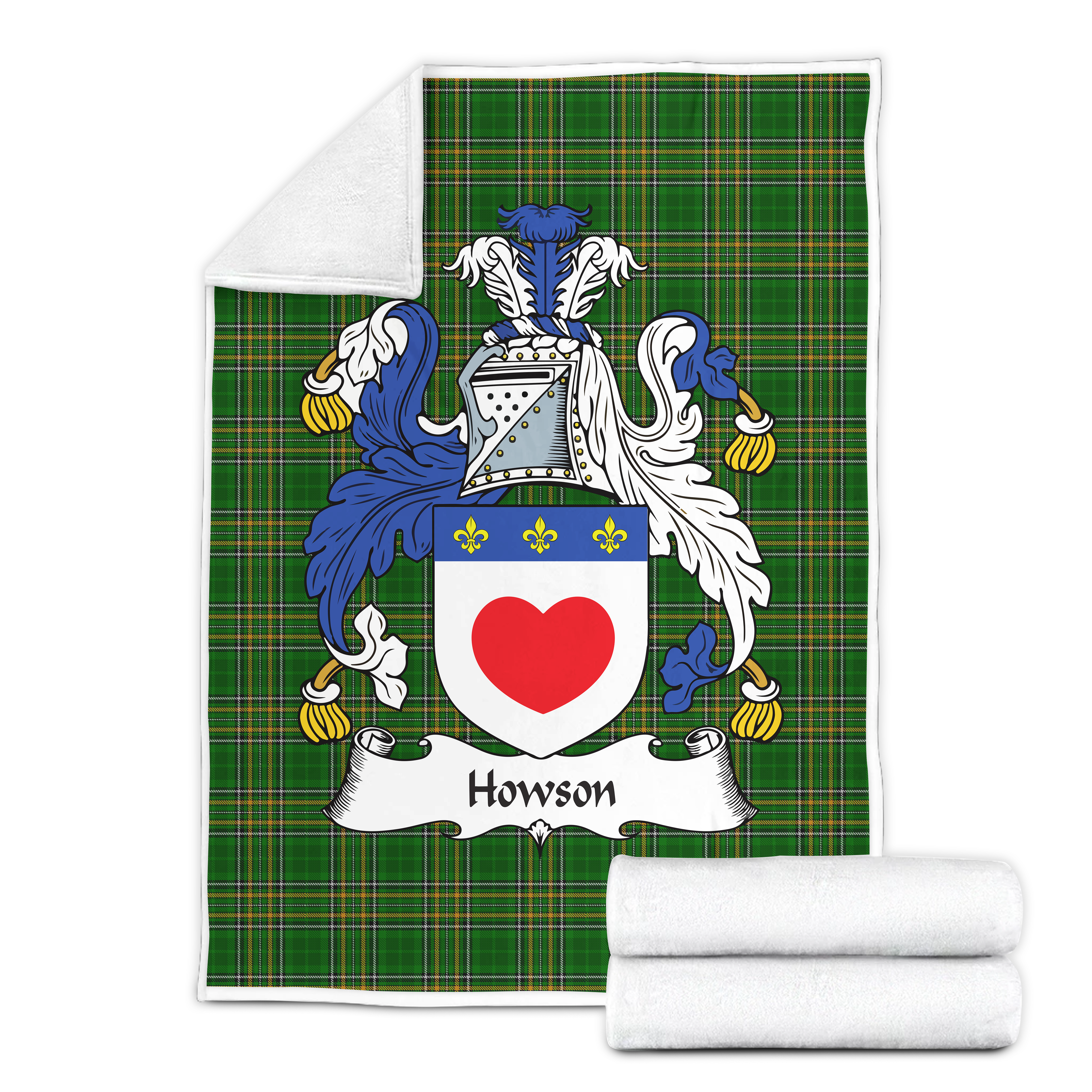 Howson Ireland Tartan Coat Of Arms Blankets