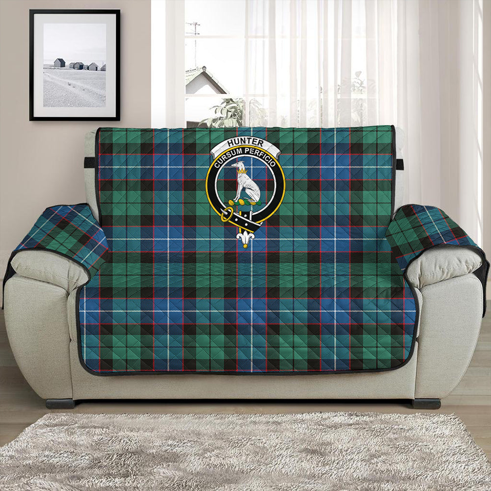 Hunter Ancient Tartan Crest Sofa Protector