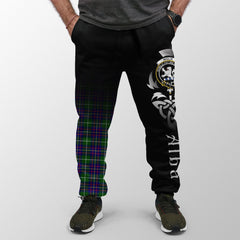 Inglis Modern Tartan Crest Jogger Sweatpants - Alba Celtic Style