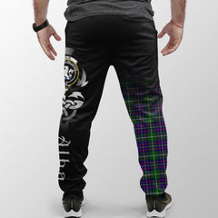 Inglis Modern Tartan Crest Jogger Sweatpants - Alba Celtic Style