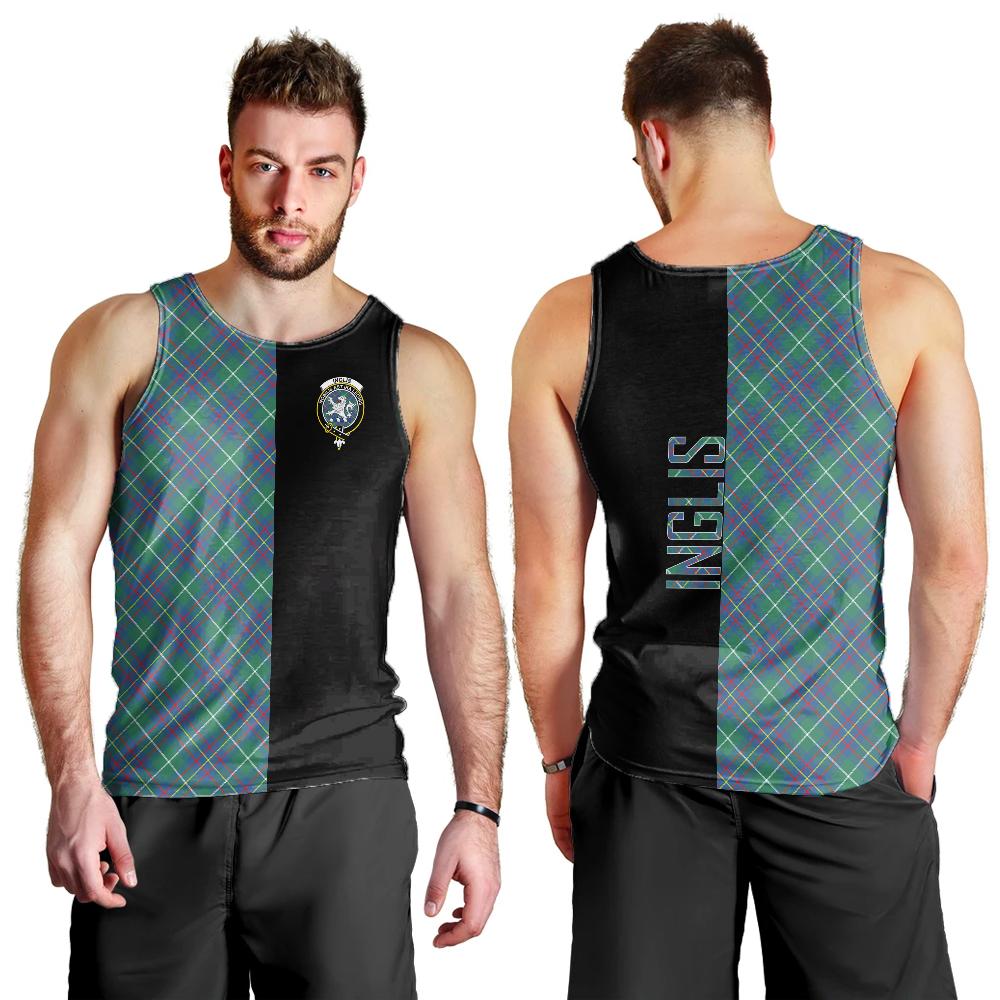 Inglis Ancient Tartan Crest Men's Tank Top - Cross Style