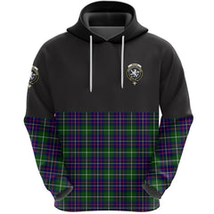 Inglis Modern Clan Half Of Tartan Hoodie