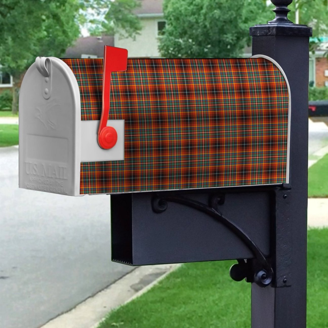 Innes Ancient Tartan Crest Mailbox