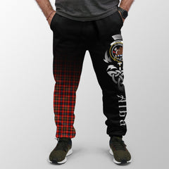 Innes Modern Tartan Crest Jogger Sweatpants - Alba Celtic Style