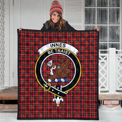 Innes Modern Tartan Crest Quilt