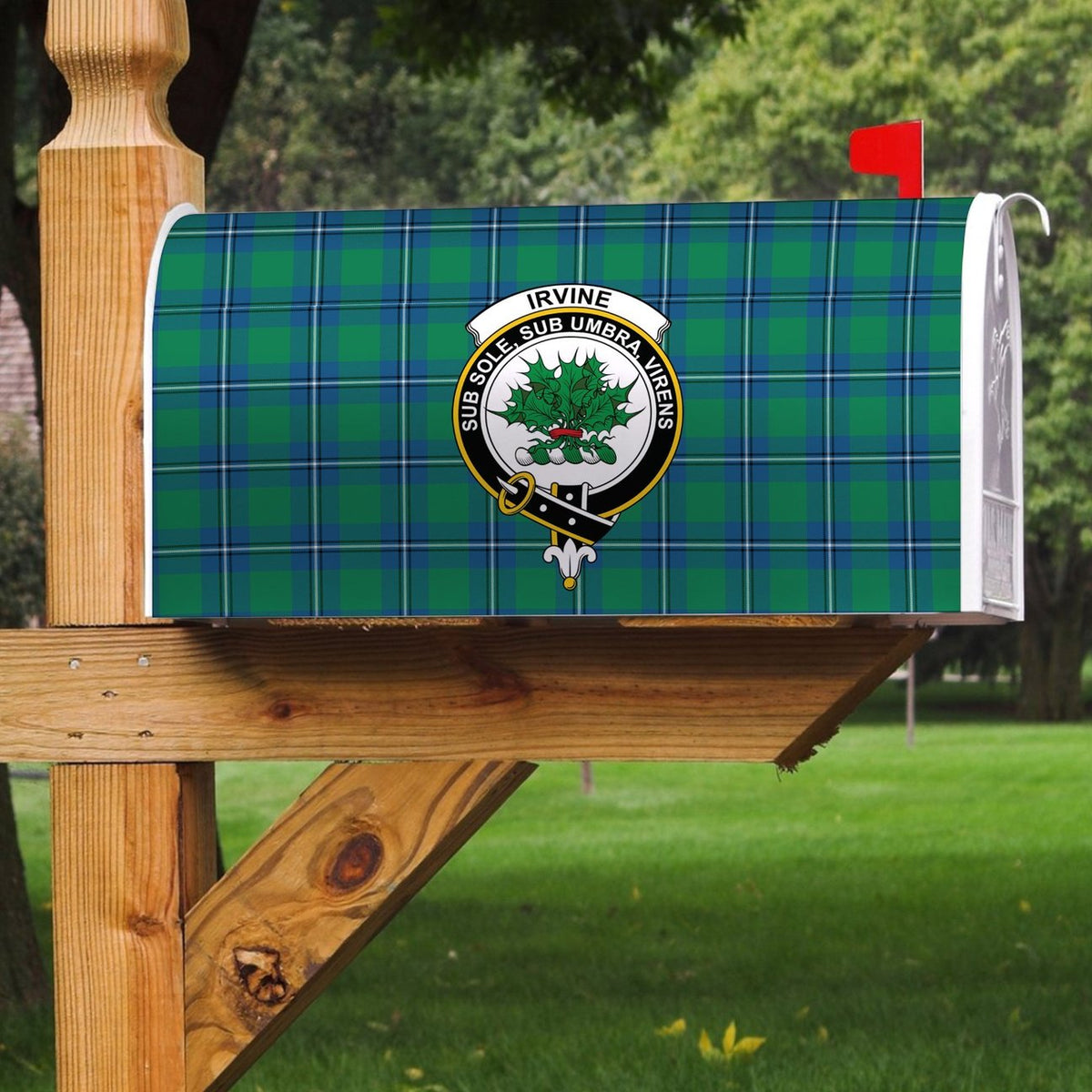 Irvine Ancient Tartan Crest Mailbox