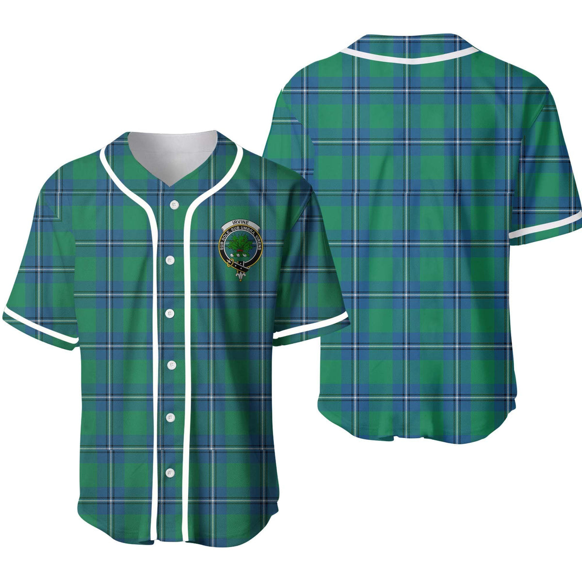 Irvine Tartan Unisex Baseball Jersey