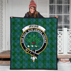 Irving of Bonshaw Tartan Crest Quilt
