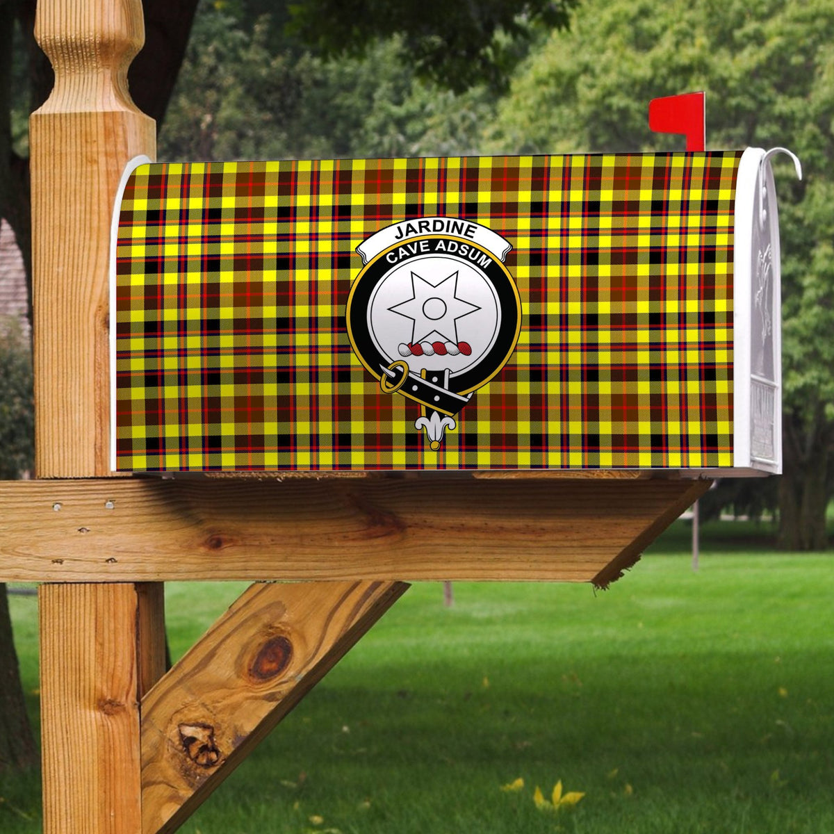 Jardine Tartan Crest Mailbox