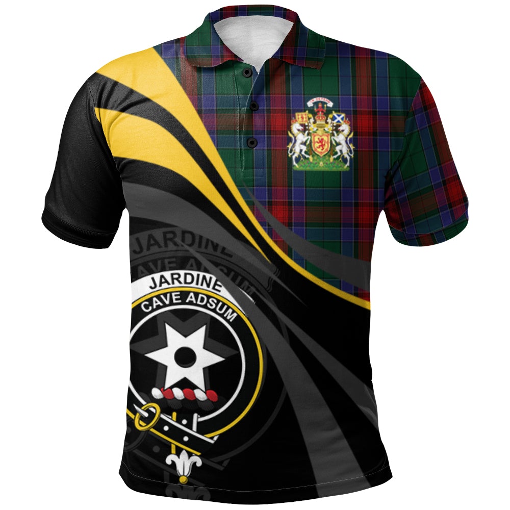 Jardine Dress Tartan Polo Shirt - Royal Coat Of Arms Style