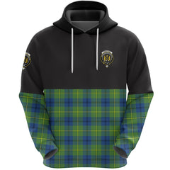 Johnston Ancient Clan Half Of Tartan Hoodie