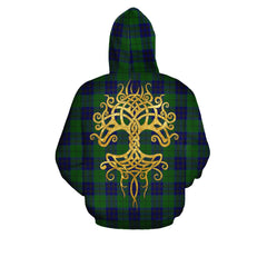 Keith Modern Tartan Hoodie - Tree Of Life