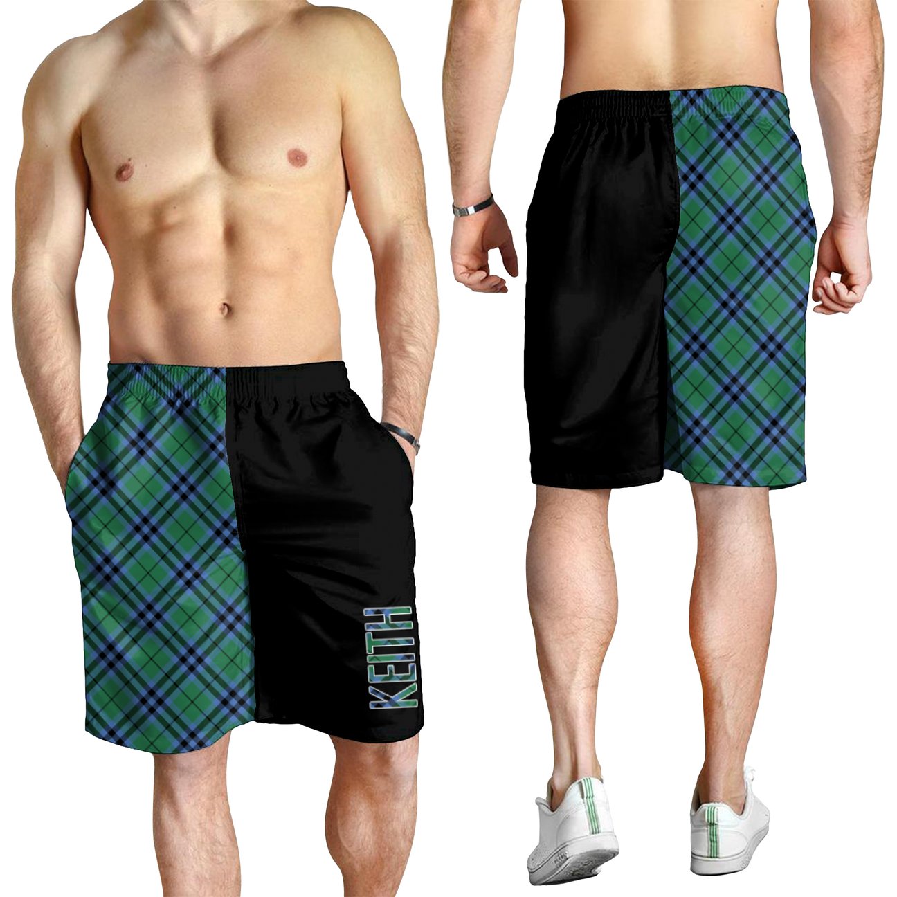 Keith Ancient Tartan Crest Men's Short - Cross Style