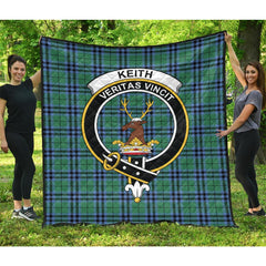 Keith Ancient Tartan Crest Quilt