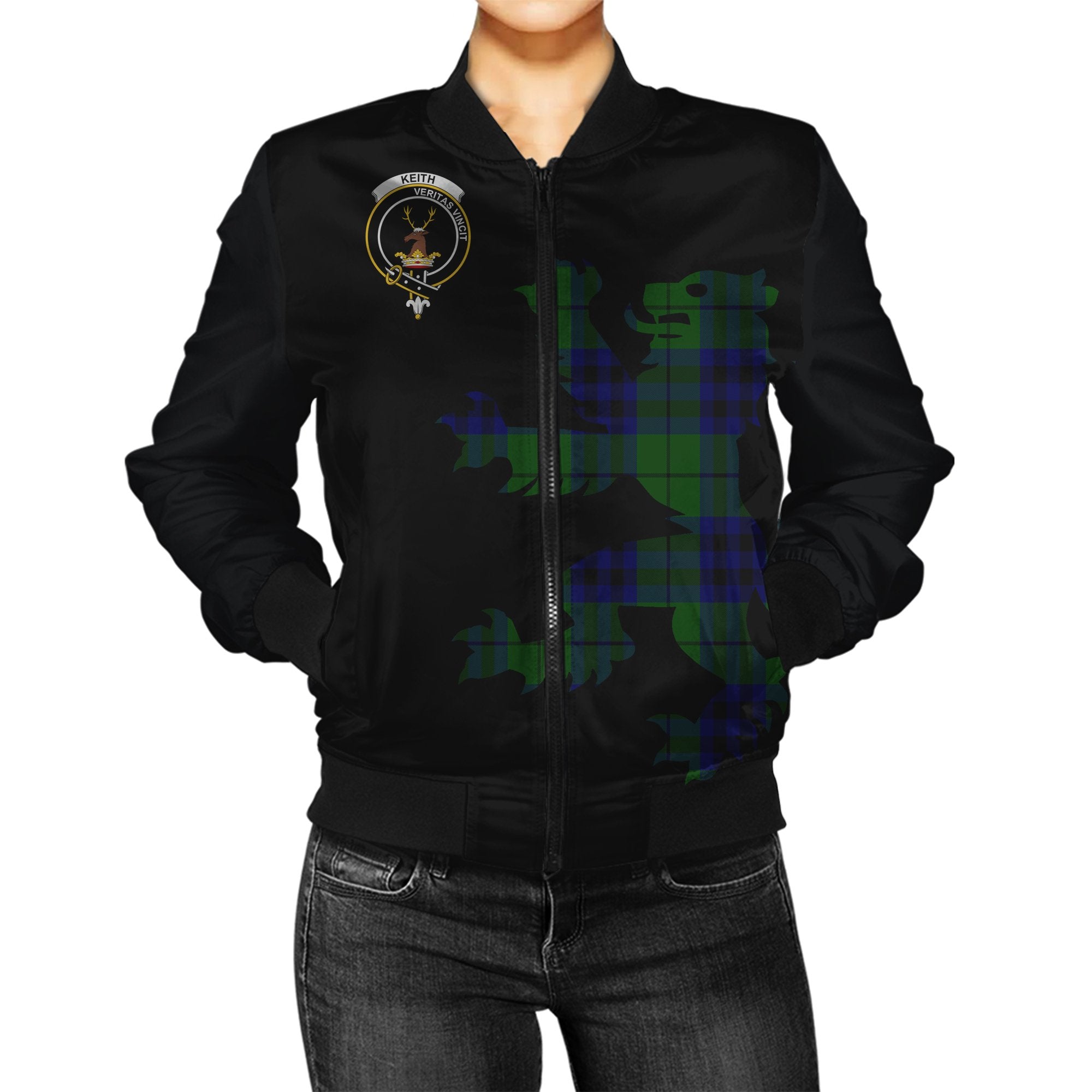 Keith Tartan Bomber Jacket Lion & Thistle