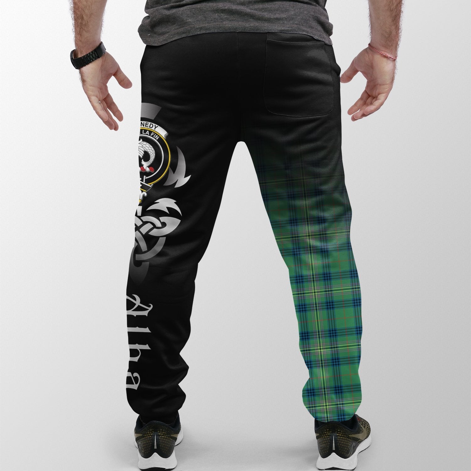 Kennedy Ancient Tartan Crest Jogger Sweatpants - Alba Celtic Style